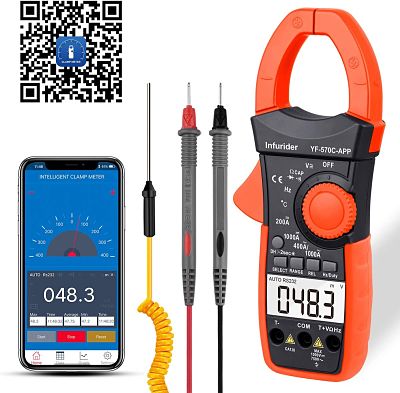 Pinza Digital Multímetro con Conexión a tu teléfono para mediciones